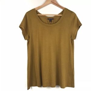 Eileen Fisher Round Neck Silk Cotton Jersey Tee